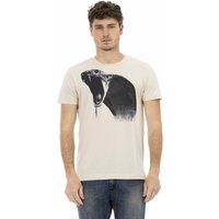 Baumwoll-T-Shirt mit Kobra-Grafikdruck