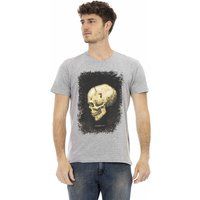 Jersey-Rundhalsshirt mit Totenkopf-Grafik