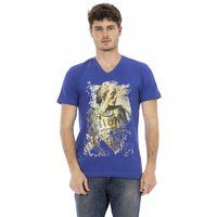 V-Ausschnitt T-Shirt mit Grafikprint
