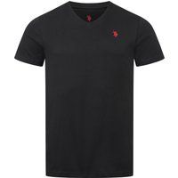 Essentielles V-Ausschnitt Baumwoll-T-Shirt