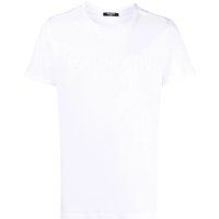 Kurzärmeliges Rundhalsshirt mit Logoprägung
