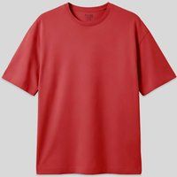 Übergroßes Baumwoll-T-Shirt mit Rundhalsausschnitt