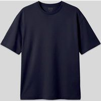 Übergroßes Baumwoll-Crewneck-T-Shirt