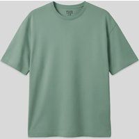 Oversized Baumwoll-Jersey-T-Shirt mit Rundhalsausschnitt
