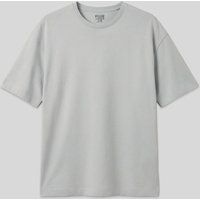 Oversized Baumwoll-T-Shirt mit Rundhalsausschnitt