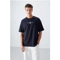 Oversized T-Shirt mit minimalistischem Print