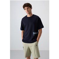 Oversized T-Shirt mit Grafik-Patch