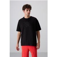 Oversized Grafik-Jersey-T-Shirt