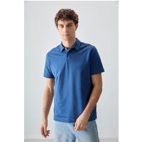 Übergroßes Poloshirt mit Kragen