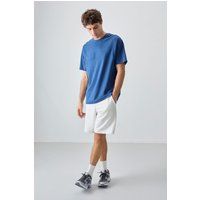 Oversized Jersey-T-Shirt mit Naht-Detail