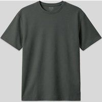 Strukturiertes Oversized Rundhals-T-Shirt