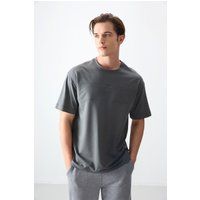 Oversize-T-Shirt mit Rundhalsausschnitt