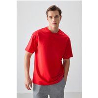 Oversized-T-Shirt mit Ziernähten
