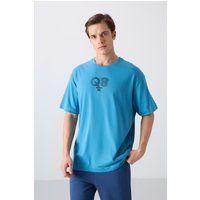 Oversize-T-Shirt mit Logo-Print