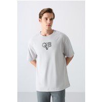 Oversized T-Shirt mit Logo-Grafik