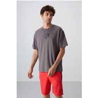 Oversized T-Shirt mit Logo-Grafik