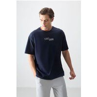Oversized Baumwoll-T-Shirt mit Grafikprint