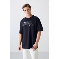 Übergroßes T-Shirt mit Grafikdruck