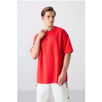 Oversized T-Shirt mit Rundhalsausschnitt und Grafik
