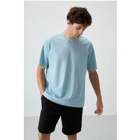 Oversized Minimalistisches Grafik-T-Shirt