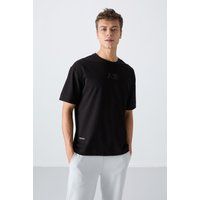 Oversized Jersey mit Grafikstickerei