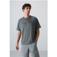 Oversized T-Shirt mit Milano-Grafik