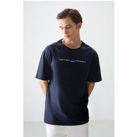 Oversized Baumwoll-T-Shirt mit Grafikprint