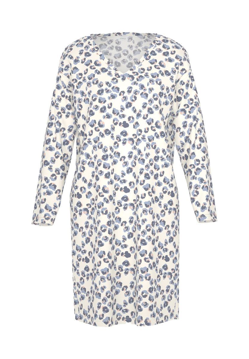 Nachthemd mit langen Ärmeln und lockerer Passform