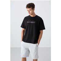 T-Shirt aus Baumwollmischung mit Grafikdruck