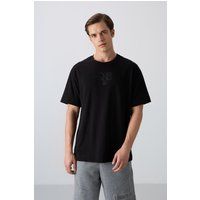 Oversized T-Shirt mit Logo-Print