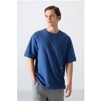 Oversized Rundhals-T-Shirt aus Jersey