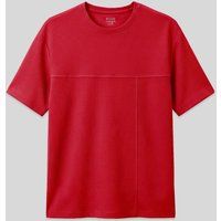 Strukturiertes Oversized-Shirt mit Ziernähten