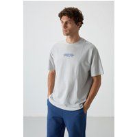 Oversized Grafik-Jersey T-Shirt