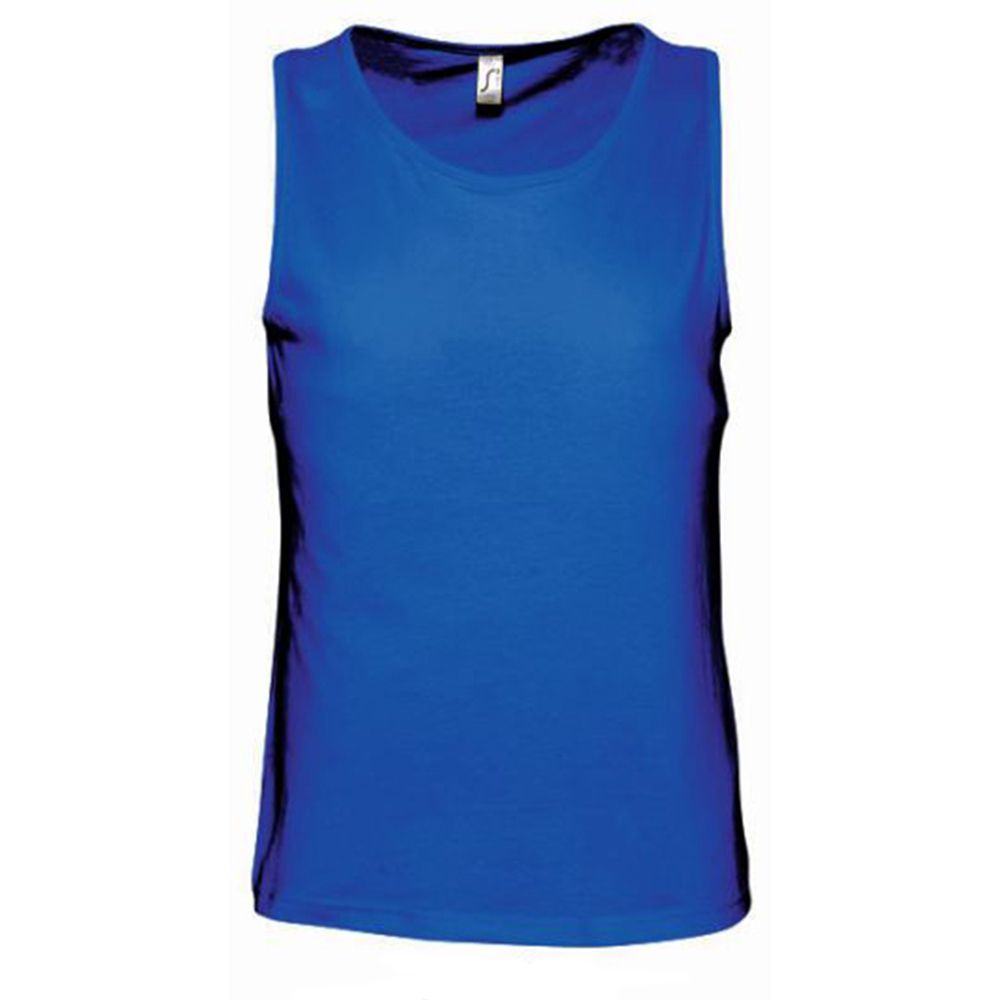 Klassisches ärmelloses Jersey mit Rippbündchen