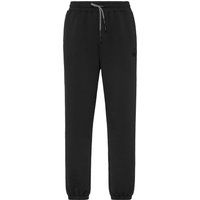 Jogginghose aus Baumwollfleece mit Aufnäher