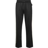 Fleece-Jogginghose mit seitlichen Streifen