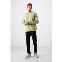 Bedrucktes Fleece-Sweatshirt und Jogginghose