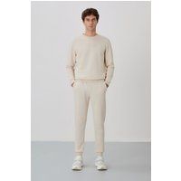 Fleece-Lounge-Set aus Baumwollmischung