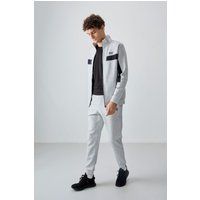 Fleece-Trainingsanzug mit Colorblock-Design