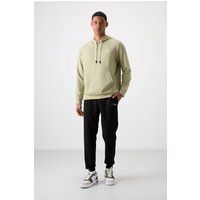 Bestickter Fleece-Hoodie und Jogginghose
