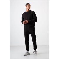 Minimalistisches Lounge-Set aus Baumwollmischung