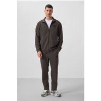 Lässiges Sweatshirt-Set mit Reißverschluss