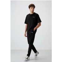 Oversized Baumwoll-Mix Zweiteiler Aktiv-Set