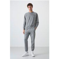 Lässiges Oversized-Sweatshirt- und Jogginghosen-Set