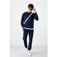 Oversized Sweatshirt- und Hosen-Set aus Fleece