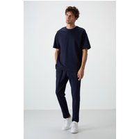 Oversized Jersey T-Shirt und Hosen-Set