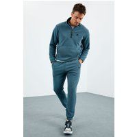 Fleece-Set mit Viertelreißverschluss und Jogginghose