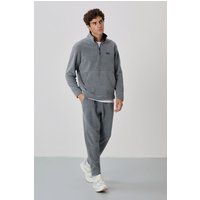 Fleece-Sweatshirt und Jogginghose im Set