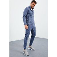 Scuba-Strick Tracksuit-Set mit Viertelreißverschluss