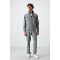 Zweiteiliges Strick-Fleece Trainingsanzug-Set